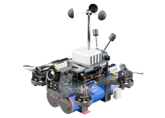 Atmospheric gas sampling drone